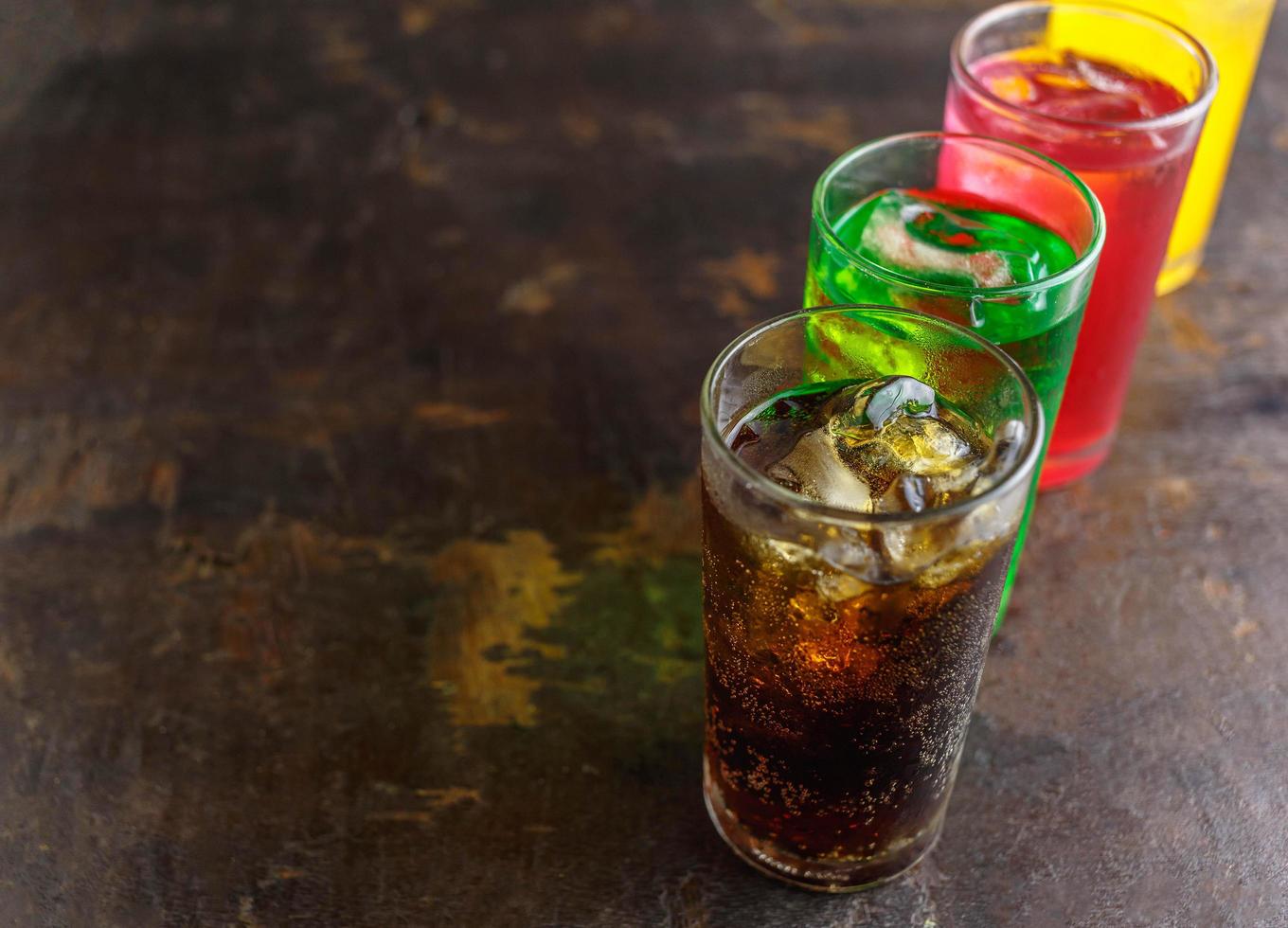 Category soft drink in a glass with ice photo