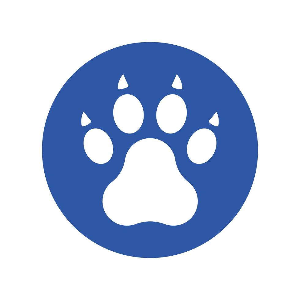 pet paw vector icon