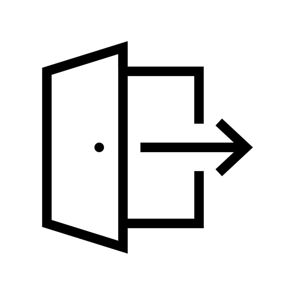 exit vector icon