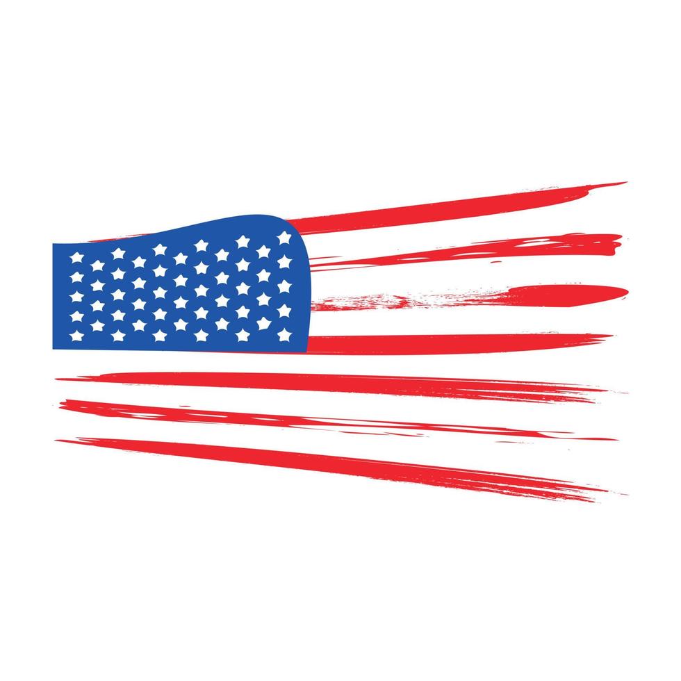 bandera de america vector