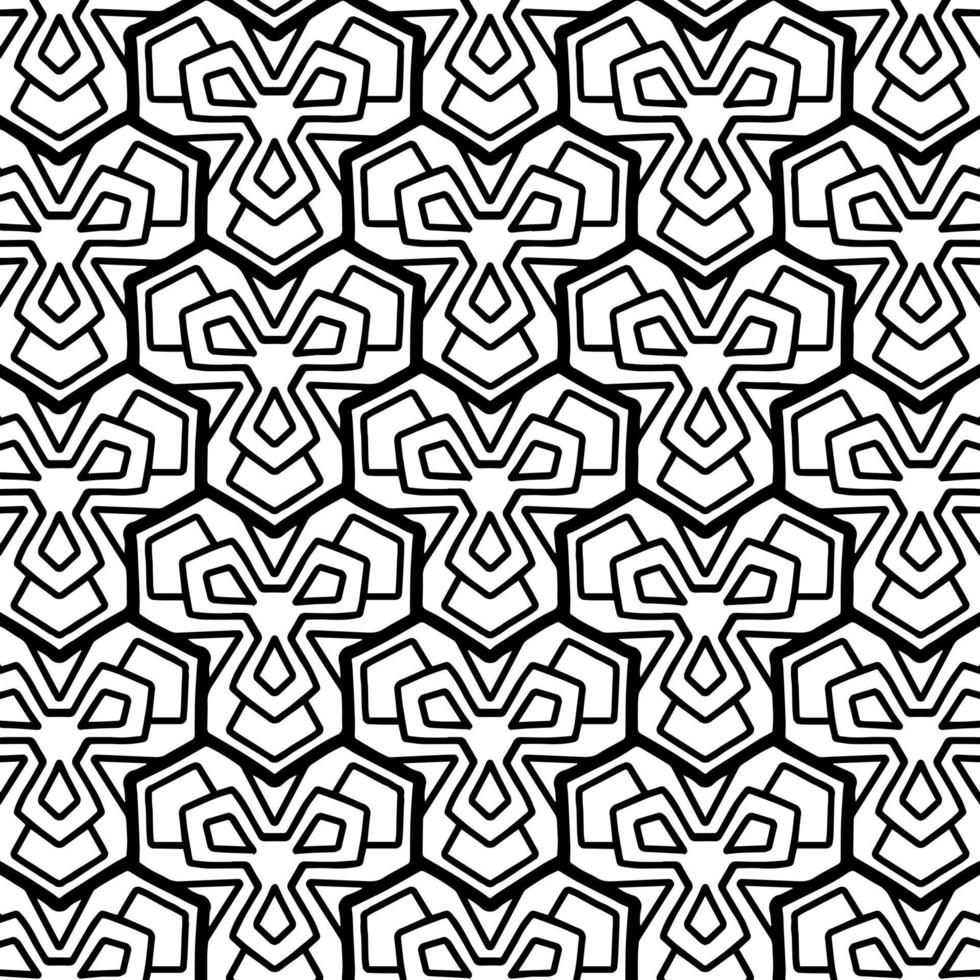 ornamental geometric seamless pattern vector