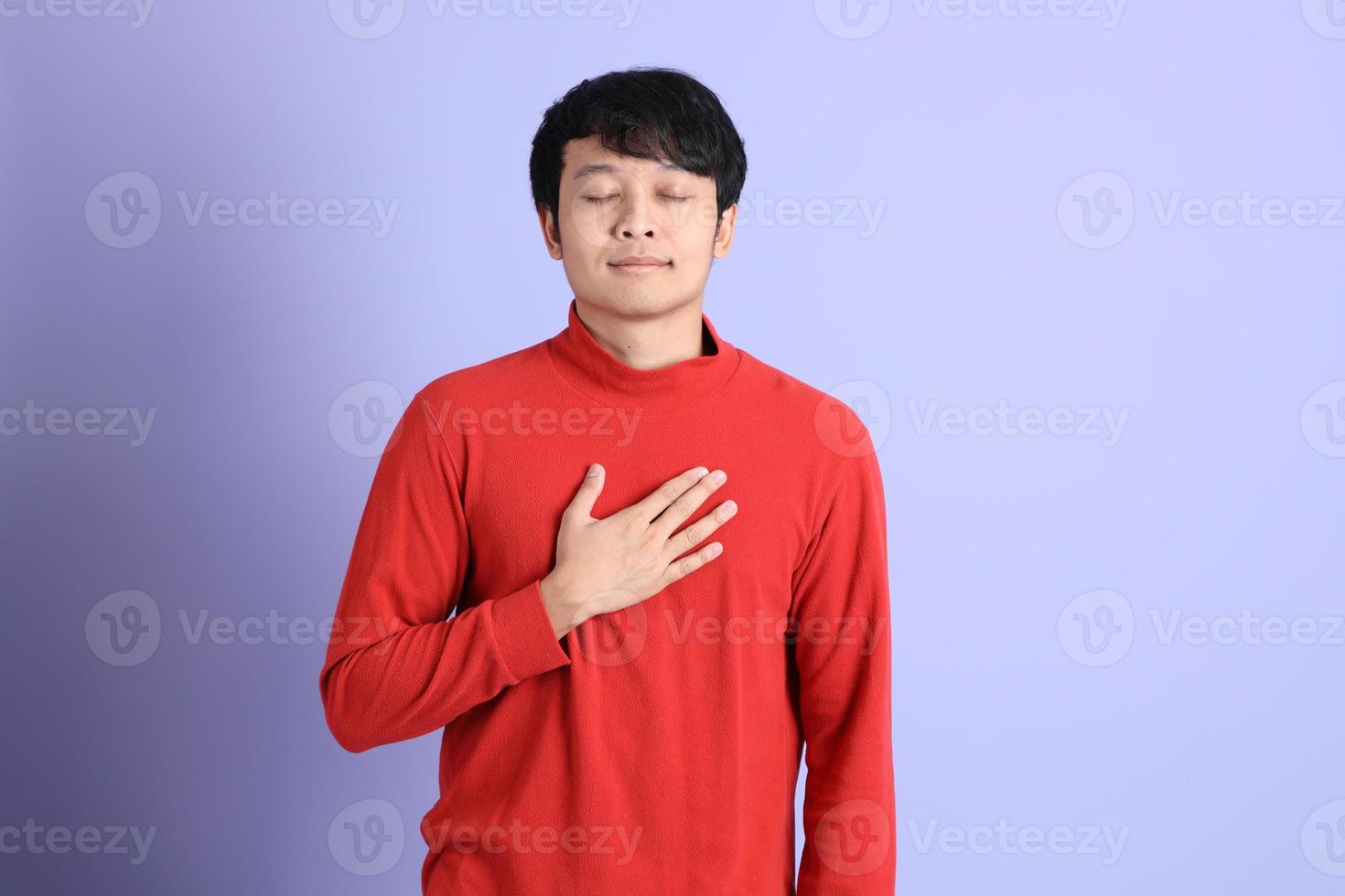 Relaxed Asian Man photo