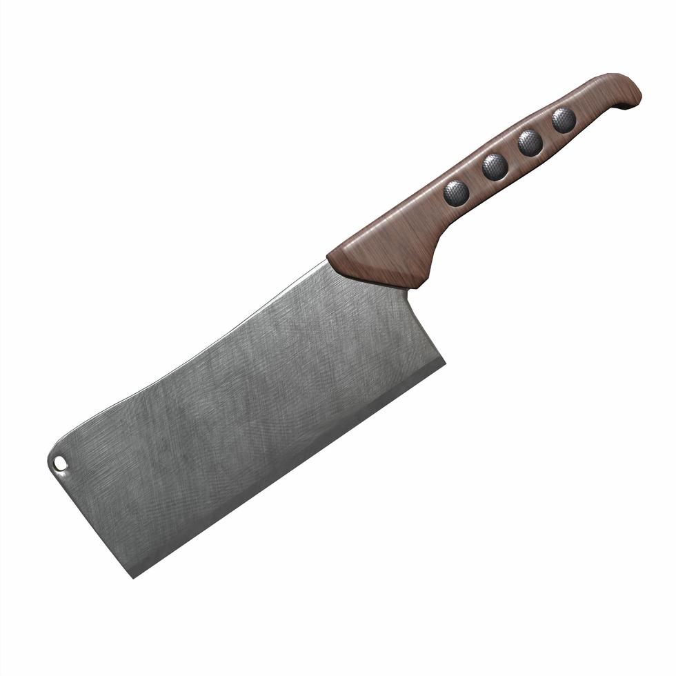 kitchen knife isolated on white photo
