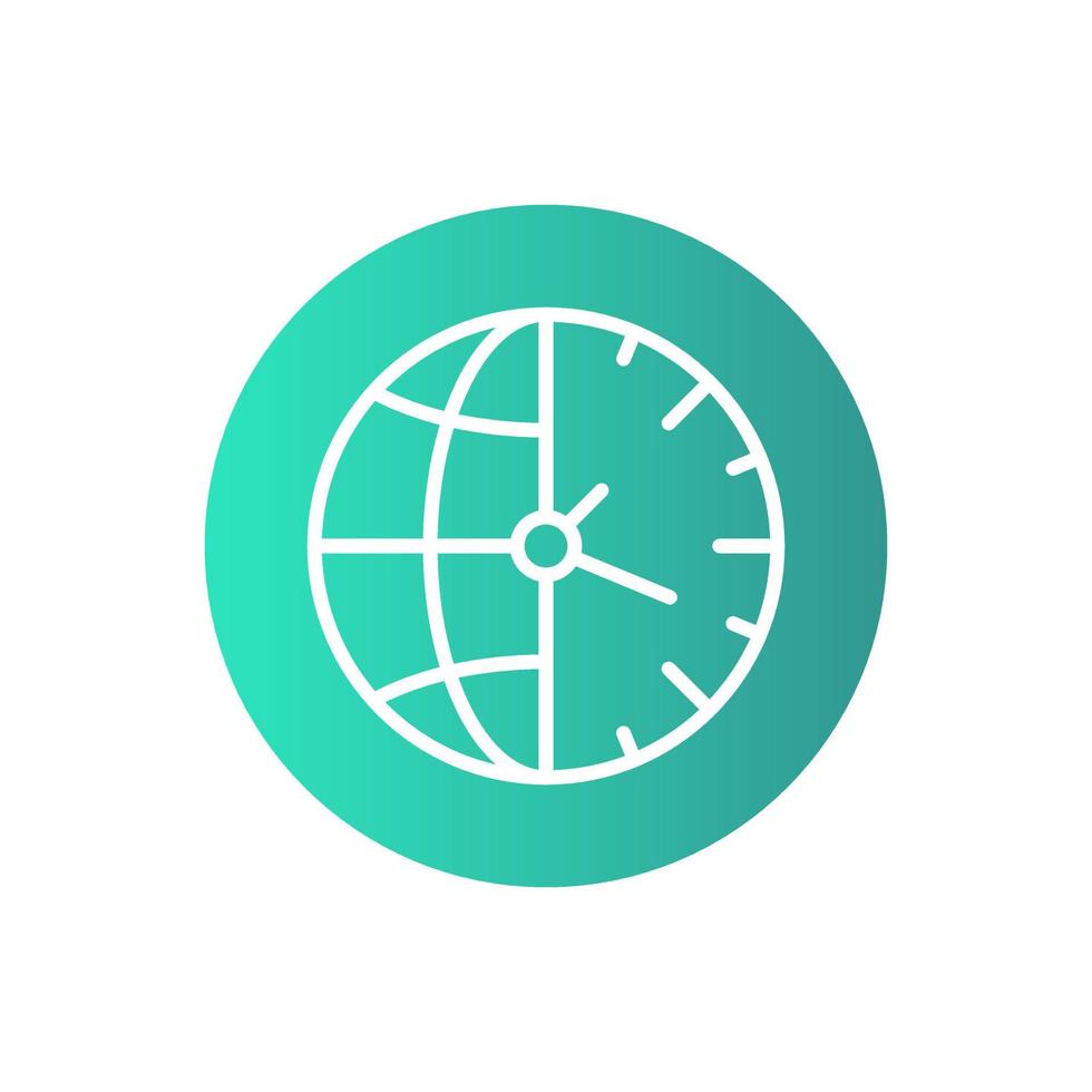 time zone vector icon