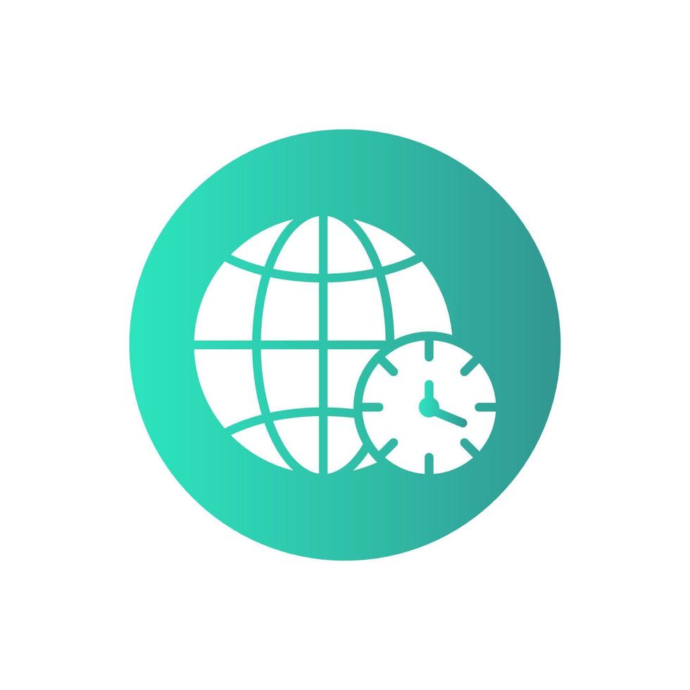 time zone vector icon