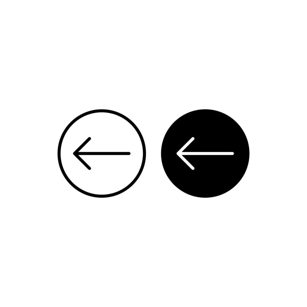 backward vector icon