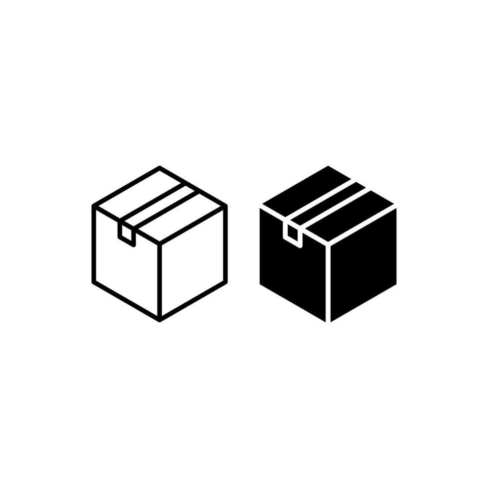 cardboard box vector icon