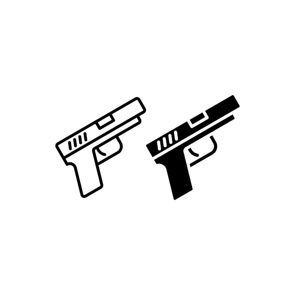 icono de vector de arma de fuego