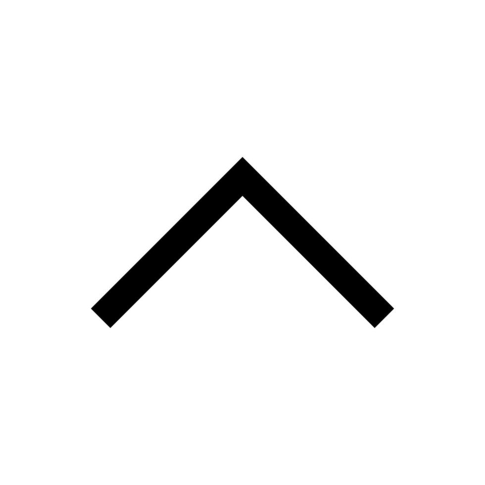 chevron up vector icon