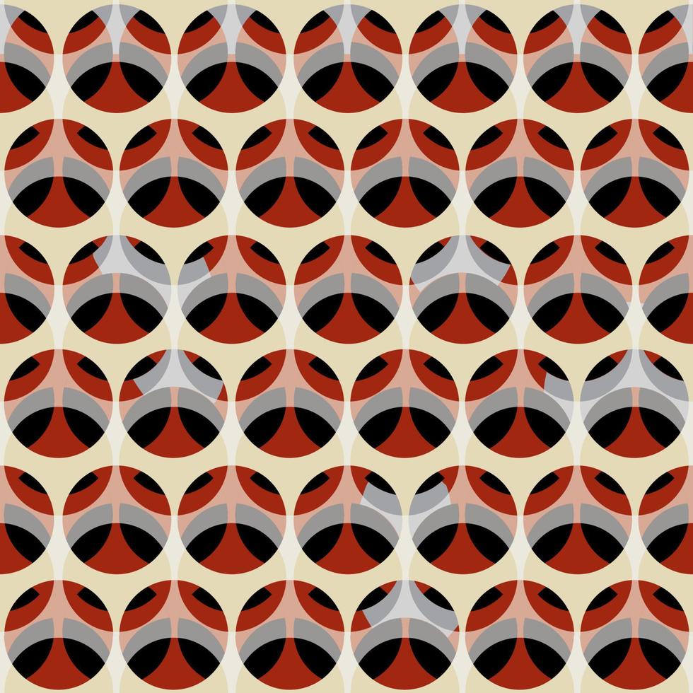 patrón abstracto sin fisuras. telón de fondo ornamental geométrico artístico. circles.good para el diseño de fondo de tela, textil, papel tapiz o paquete vector