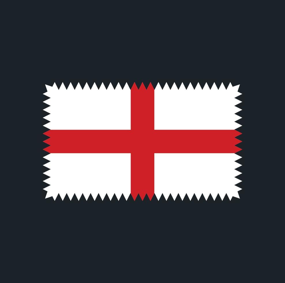 diseño vectorial de la bandera de inglaterra. bandera nacional vector