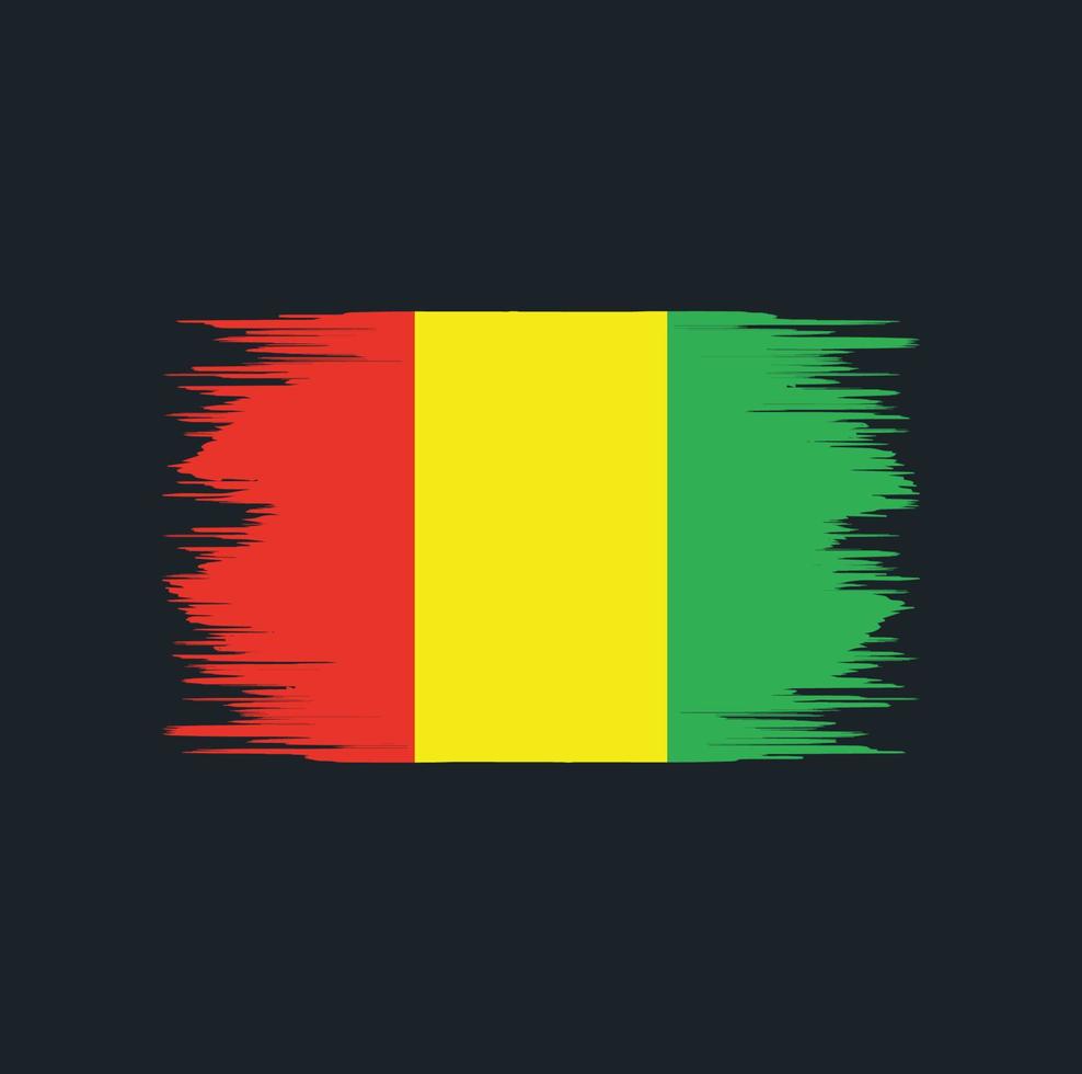 Guinea Flag Brush vector