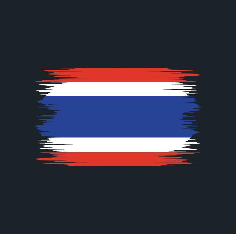 Thailand Flag Brush vector