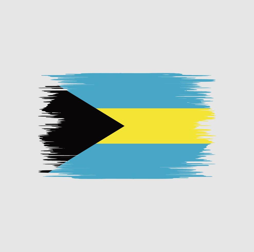 Bahamas Flag Brush vector