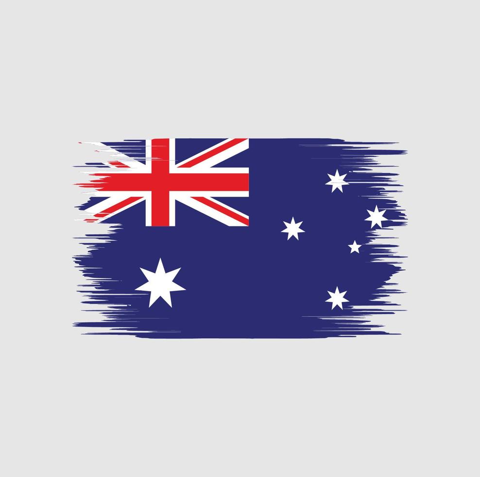 cepillo de bandera de australia vector