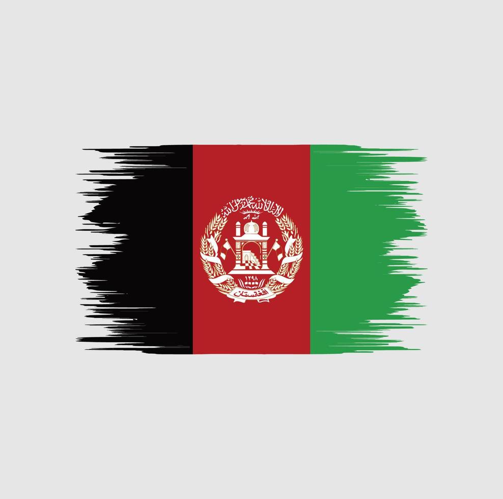 Afghanistan Flag Brush vector