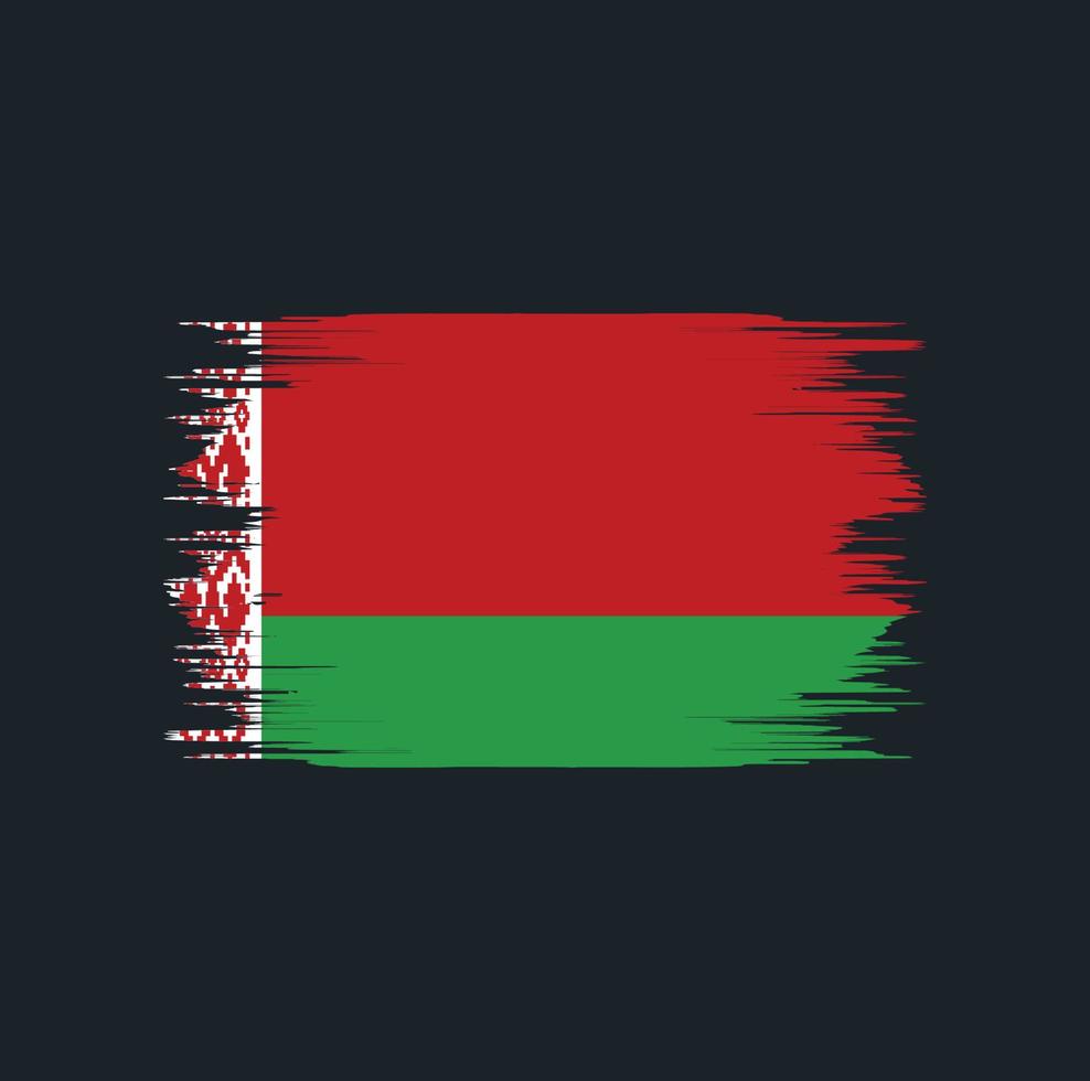 cepillo de bandera de bielorrusia vector