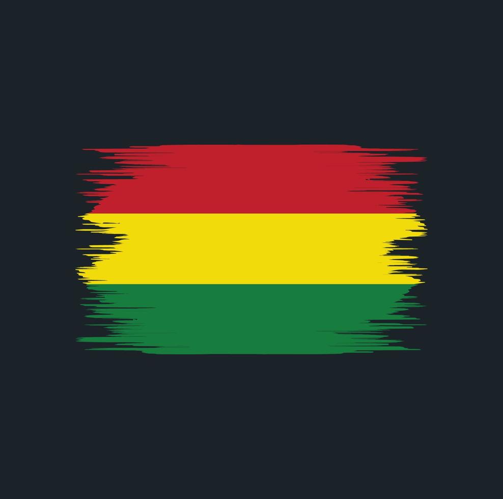 Bolivia Flag Brush vector