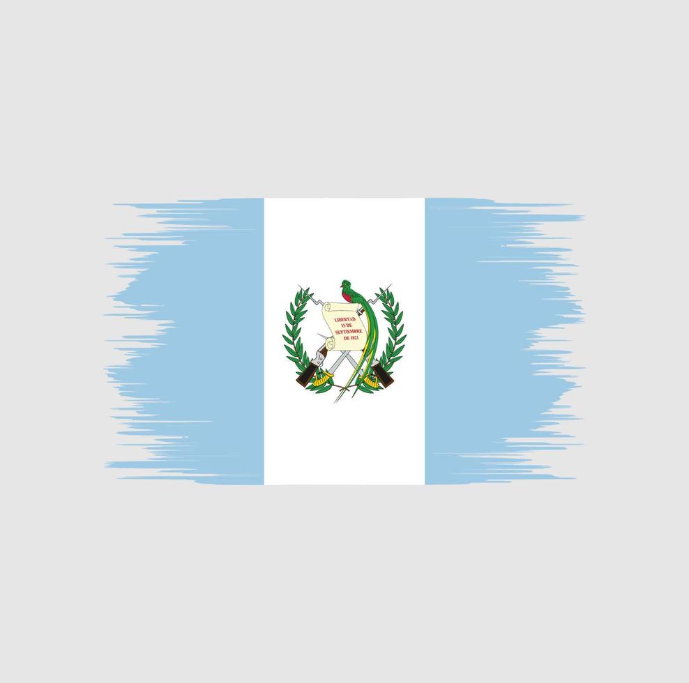 cepillo de bandera de guatemala vector