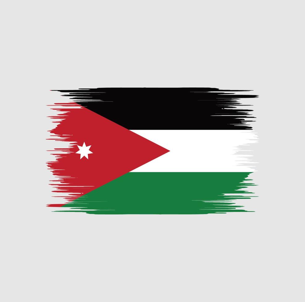 Jordan Flag Brush vector