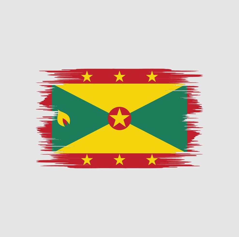 Grenada Flag Brush vector