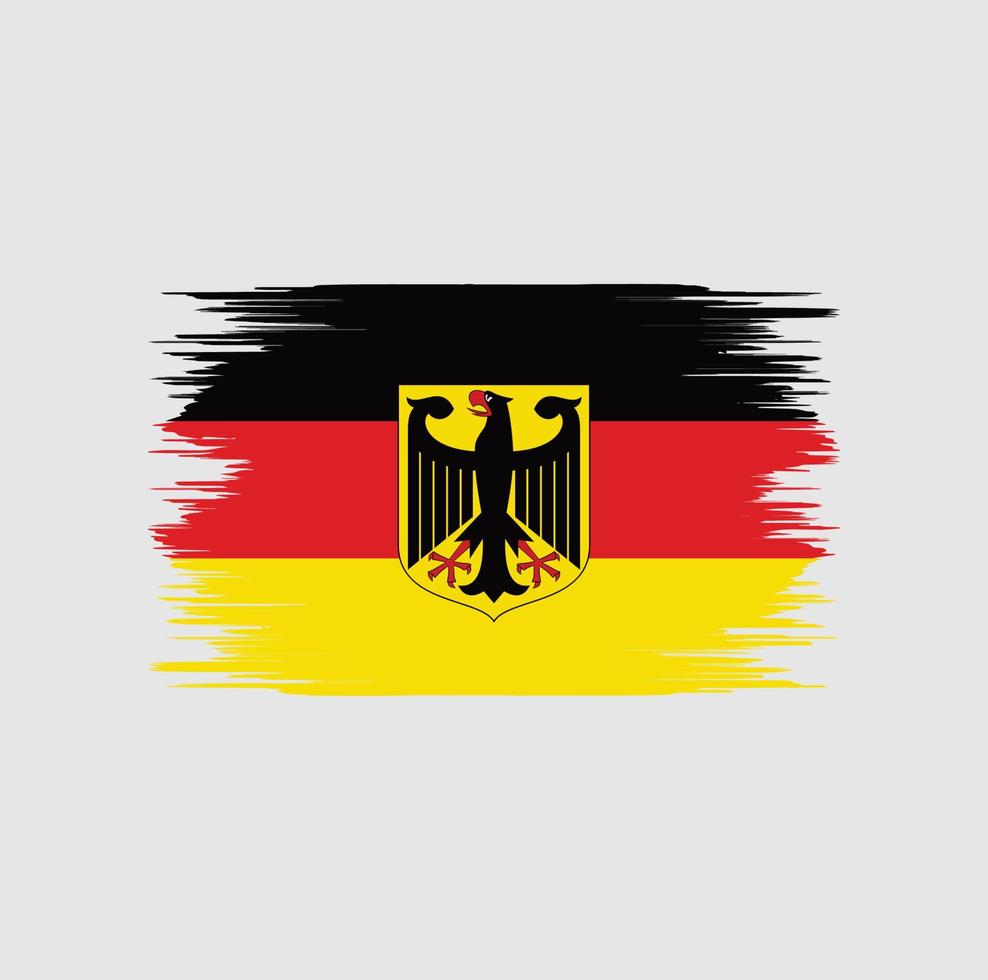 cepillo de bandera de alemania vector