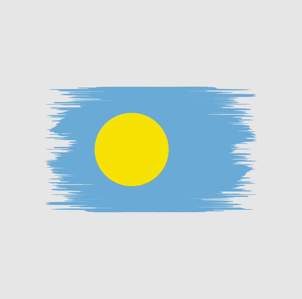 Palau Flag Brush vector