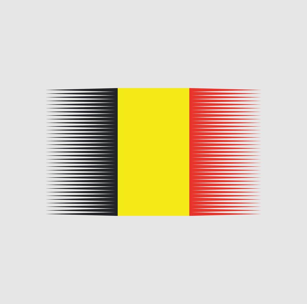 Belgium Flag Brush. National Flag vector