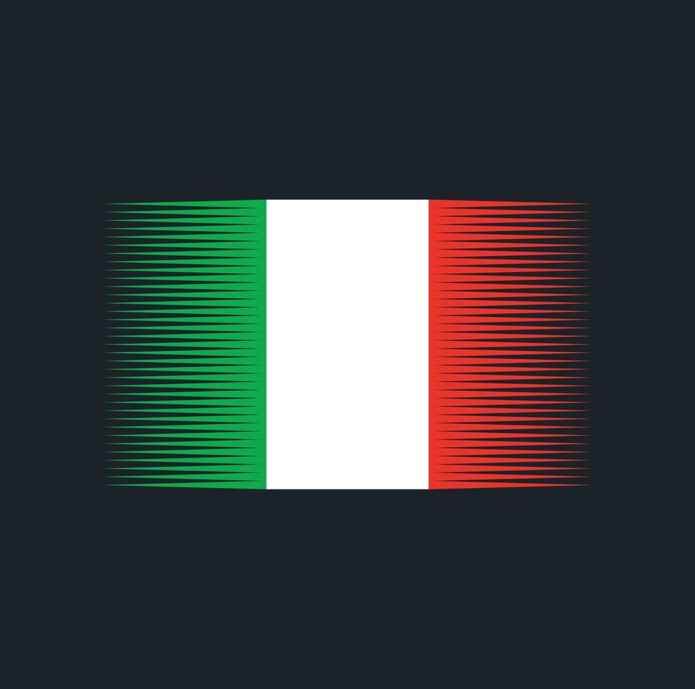 cepillo de bandera de italia. bandera nacional vector