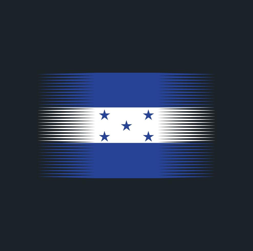 Honduras Flag Brush. National Flag vector