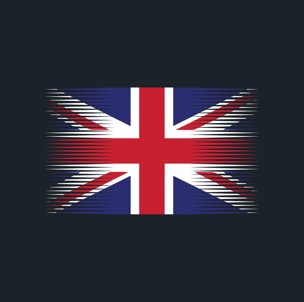 United Kingdom Flag Brush. National Flag vector