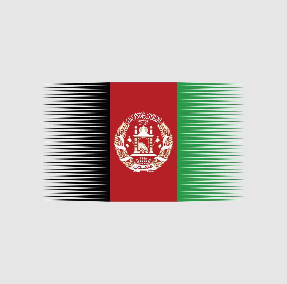 Afghanistan Flag Brush. National Flag vector