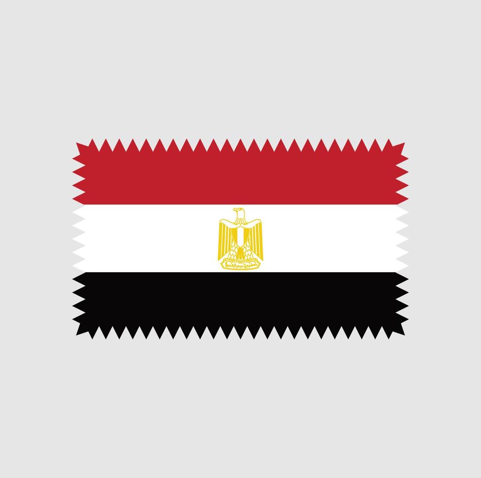 diseño vectorial de la bandera de egipto. bandera nacional vector