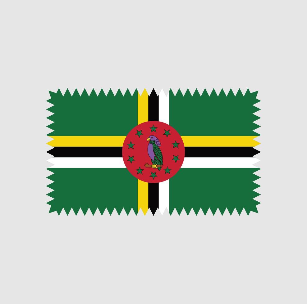Dominica Flag Vector Design. National Flag
