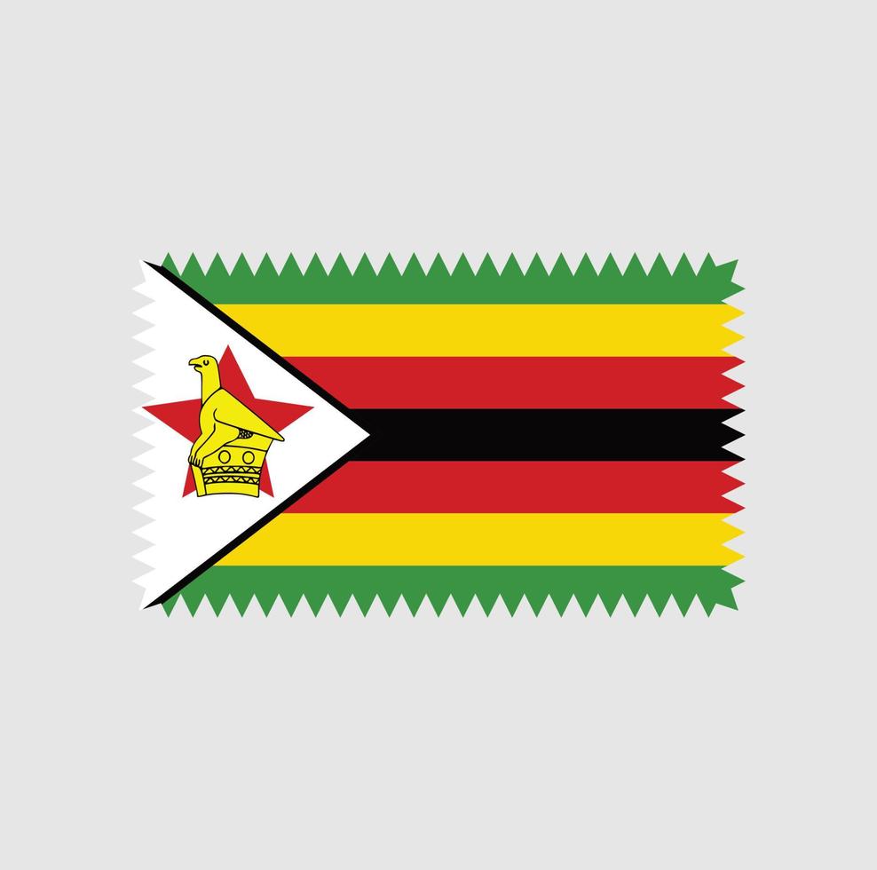 Zimbabwe Flag Vector Design. National Flag