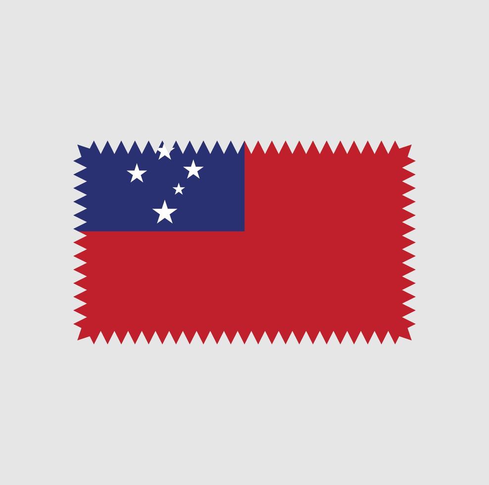 diseño vectorial de la bandera de samoa. bandera nacional vector