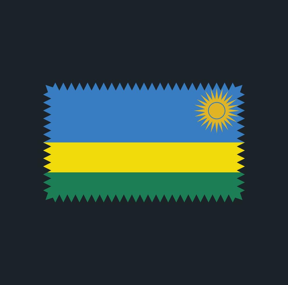 Rwanda Flag Vector Design. National Flag