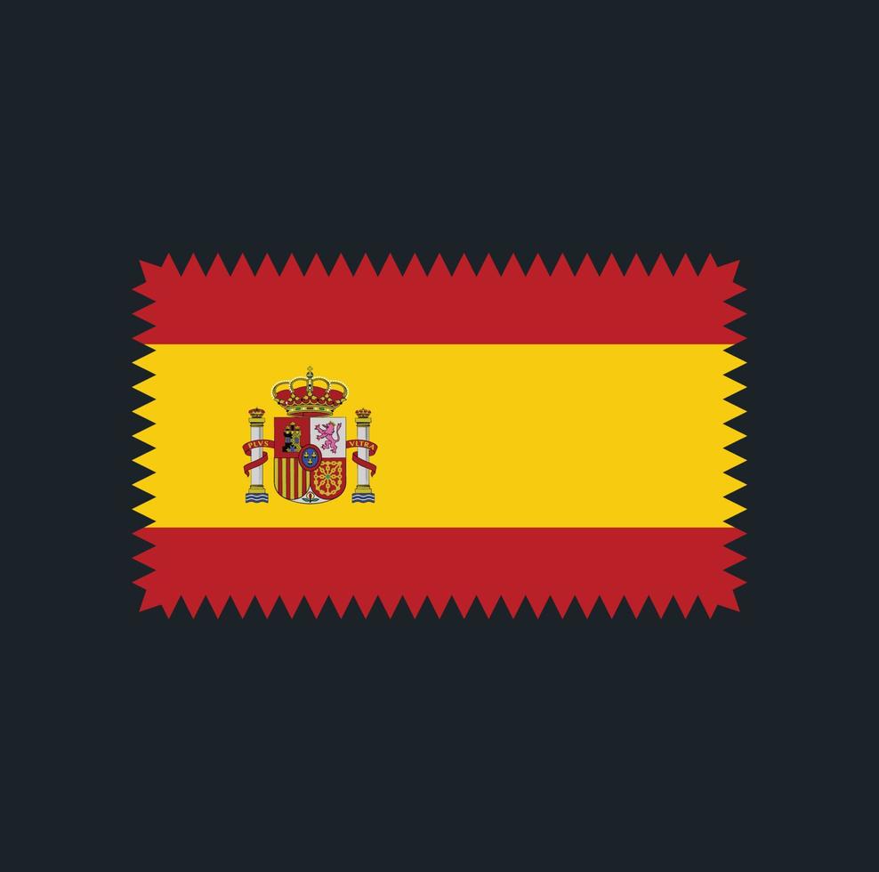 diseño vectorial de la bandera española. bandera nacional vector