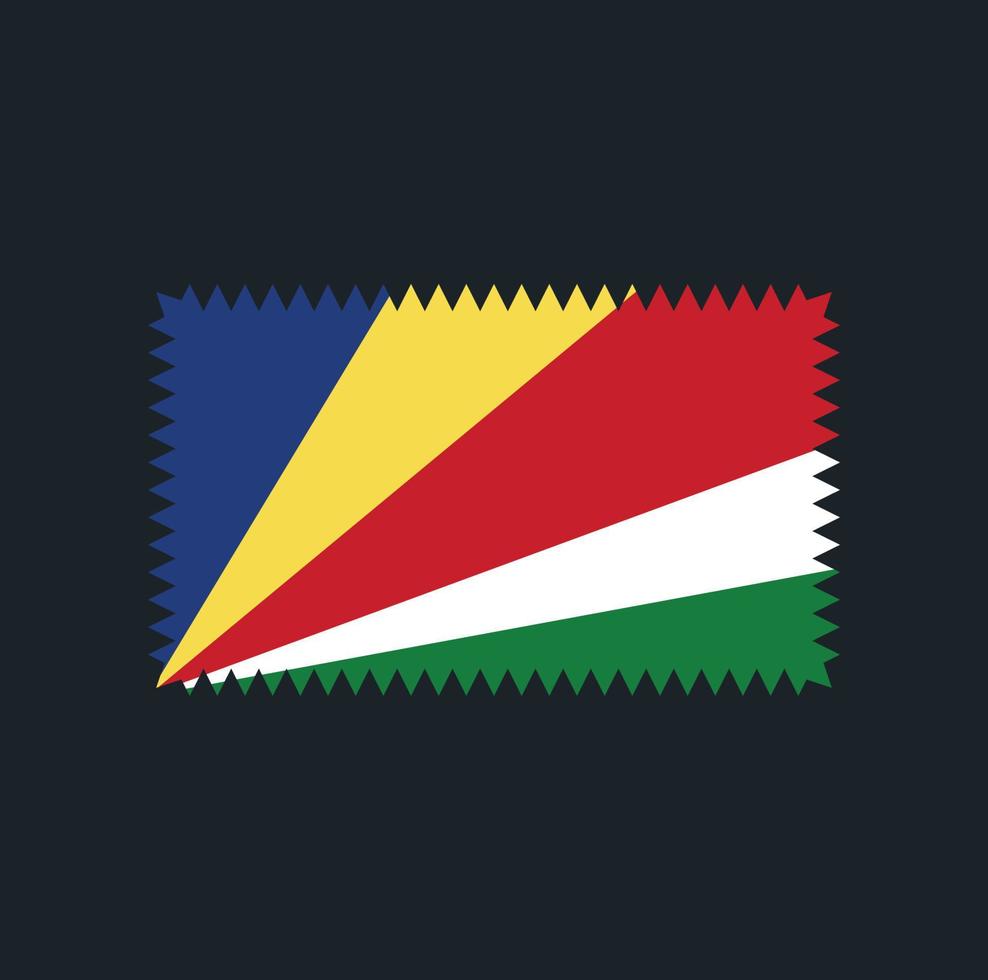 diseño vectorial de la bandera de seychelles. bandera nacional vector