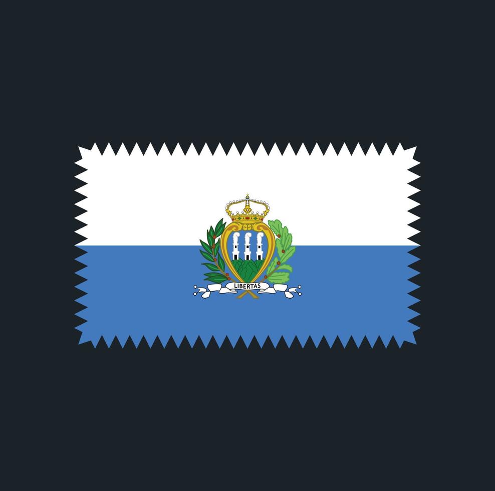 diseño vectorial de la bandera de san marino. bandera nacional vector