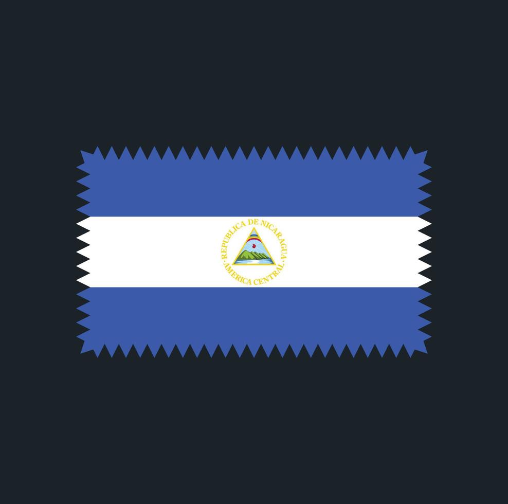 diseño vectorial de la bandera de nicaragua. bandera nacional vector