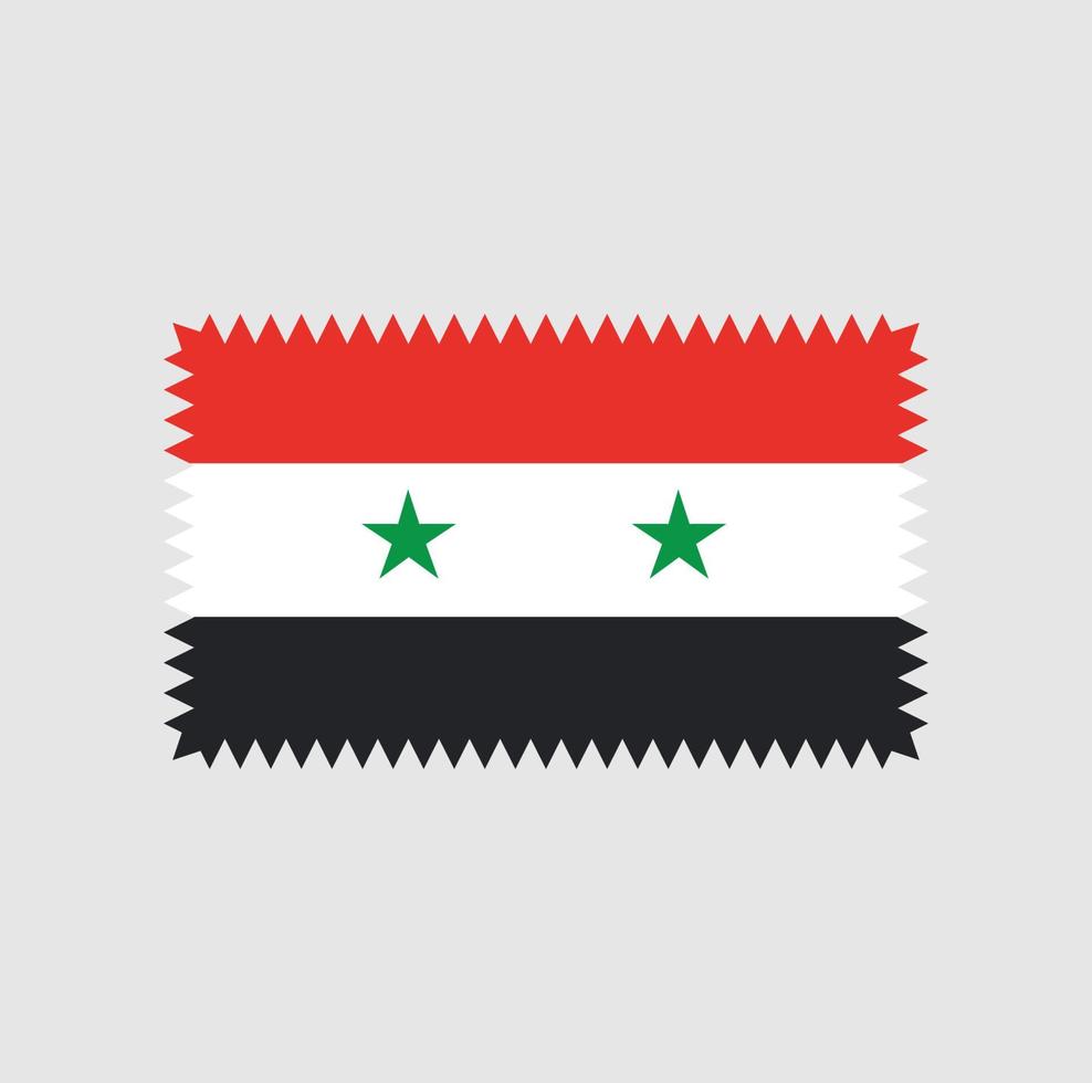 diseño vectorial de la bandera siria. bandera nacional vector