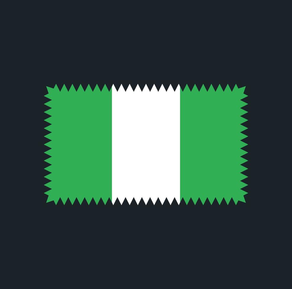 diseño vectorial de la bandera de nigeria. bandera nacional vector