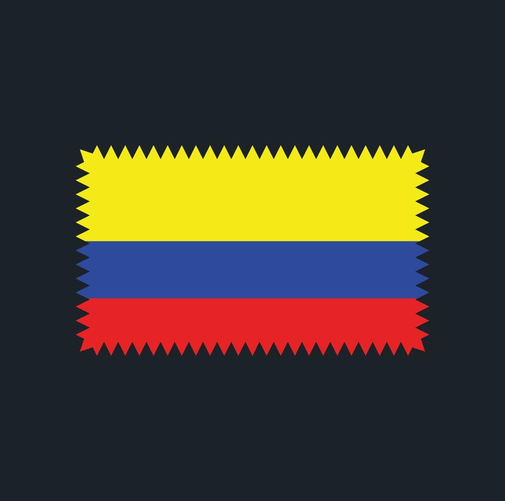 diseño vectorial de la bandera de colombia. bandera nacional vector