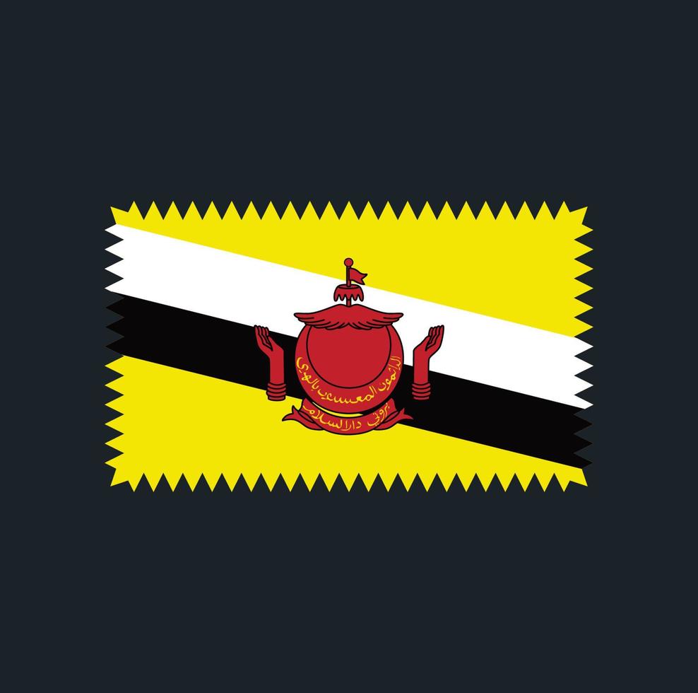 Brunei Flag Vector Design. National Flag