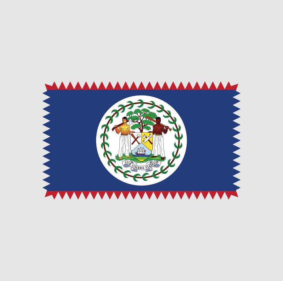 Belize Flag Vector Design. National Flag