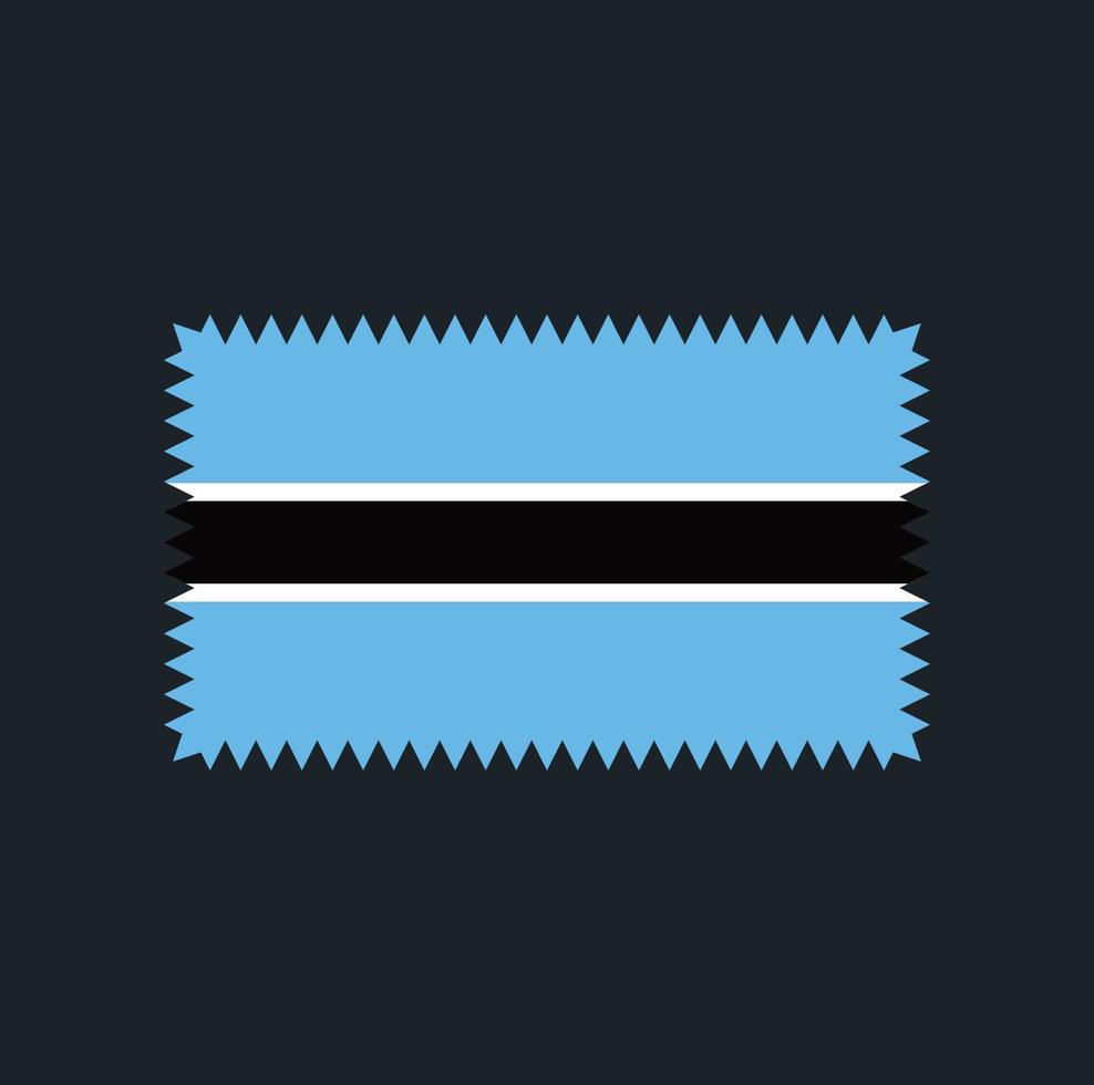 diseño vectorial de la bandera de botsuana. bandera nacional vector