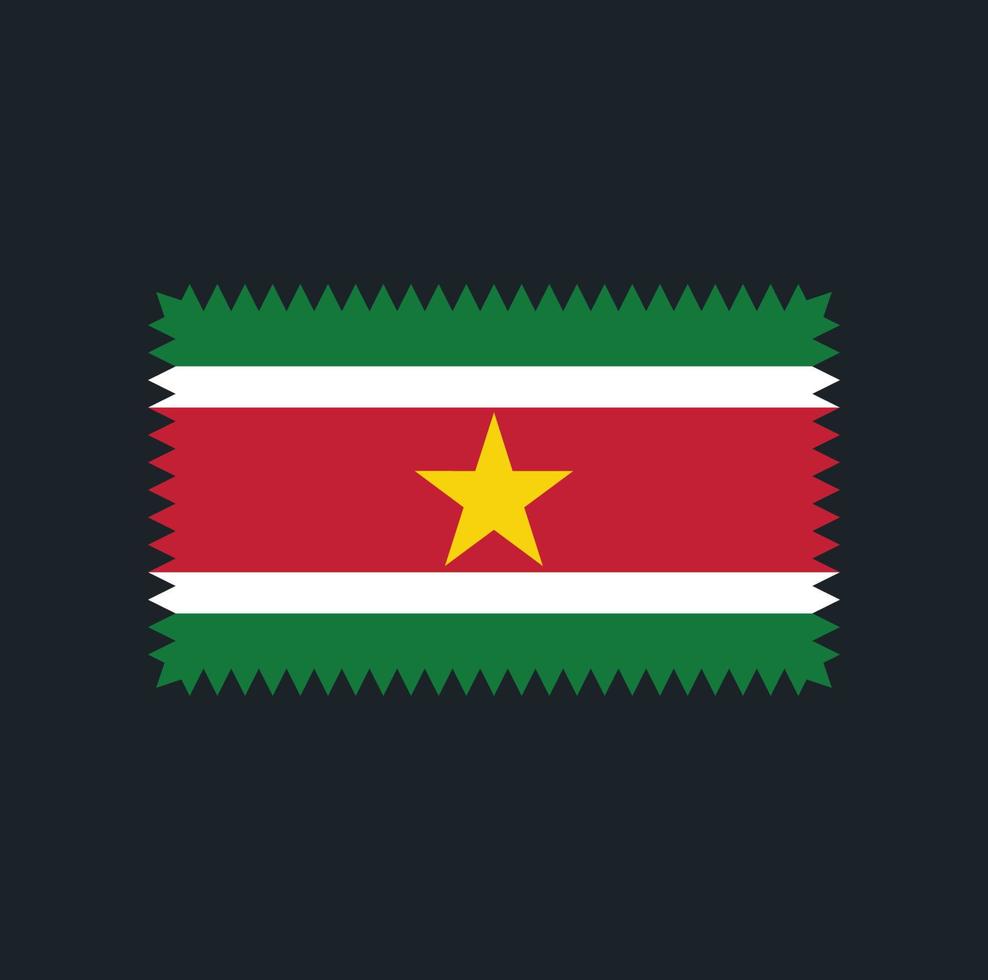 Suriname Flag Vector Design. National Flag