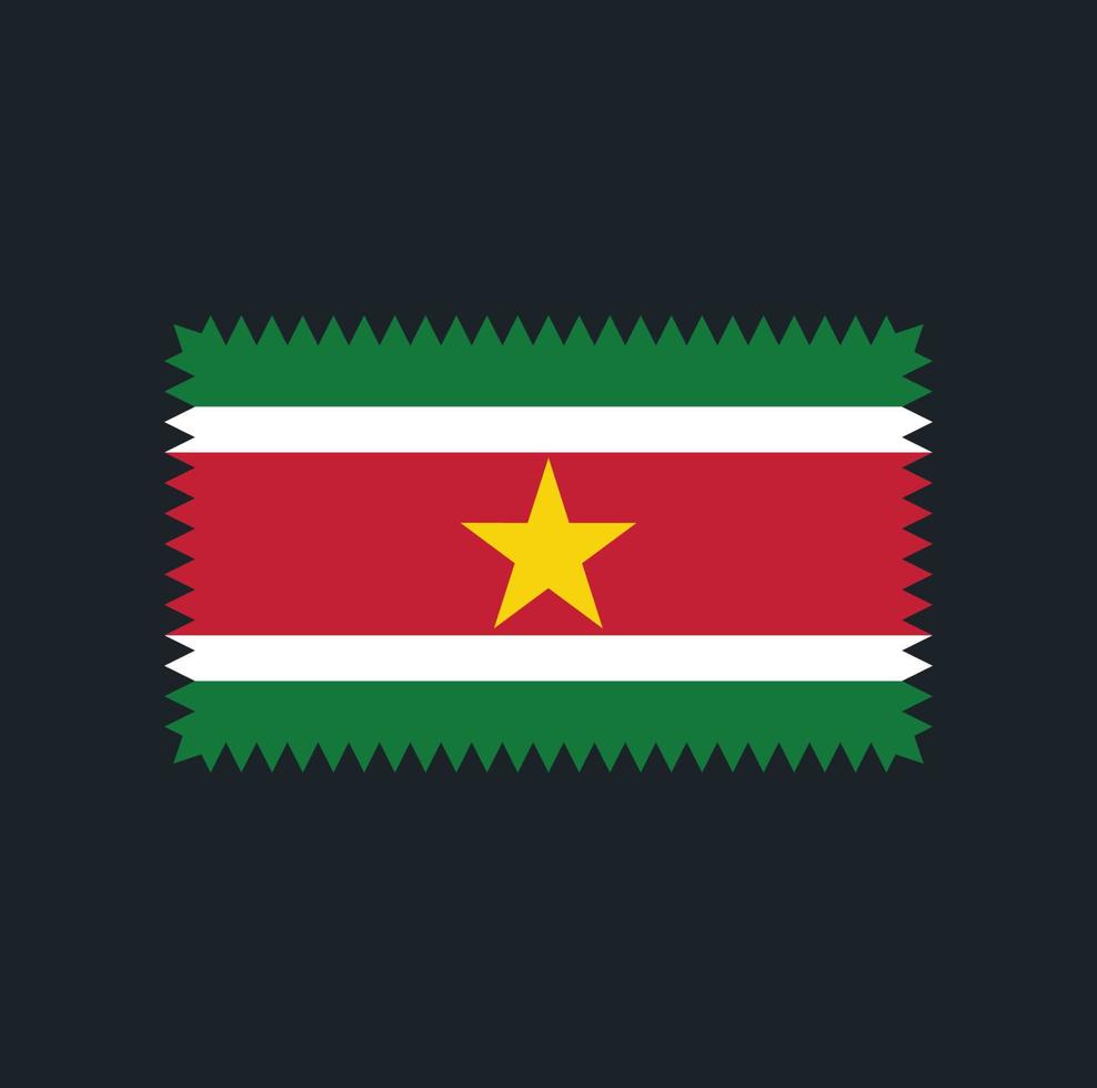 Suriname Flag Vector Design. National Flag