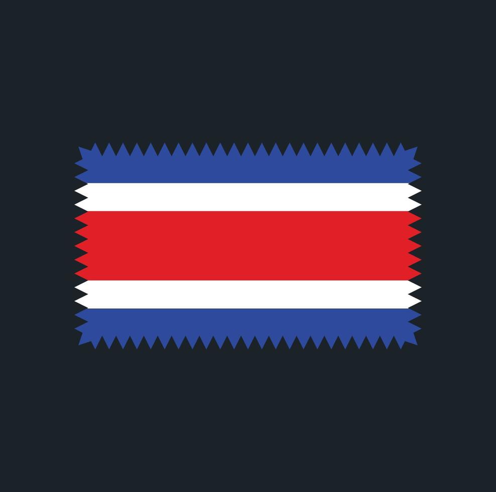 diseño vectorial de la bandera de costa rica. bandera nacional vector